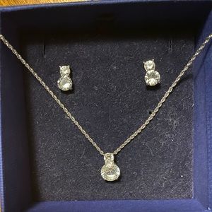 Swarovski earrings and necklace set